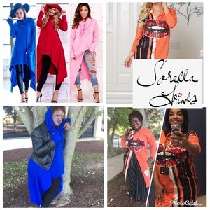 Orange Red Lip Shirt Dress